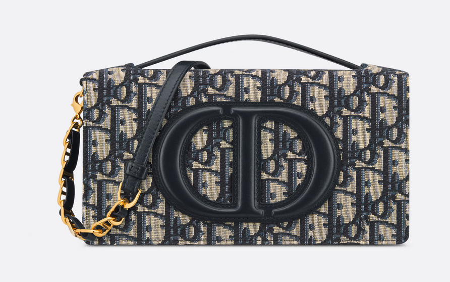 Dior CD Signature Mini Bag : Blue Dior Oblique Jacquard