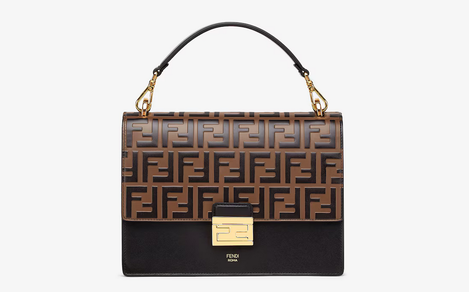 Fendi Kan I Black leather bag